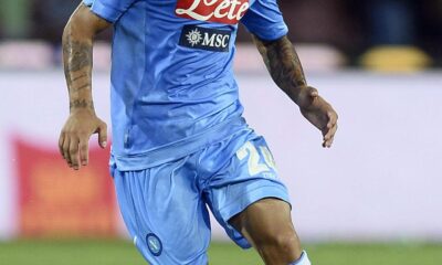 Insigne Lorenzo Napoli 2013 maglia azzurra azione ifa